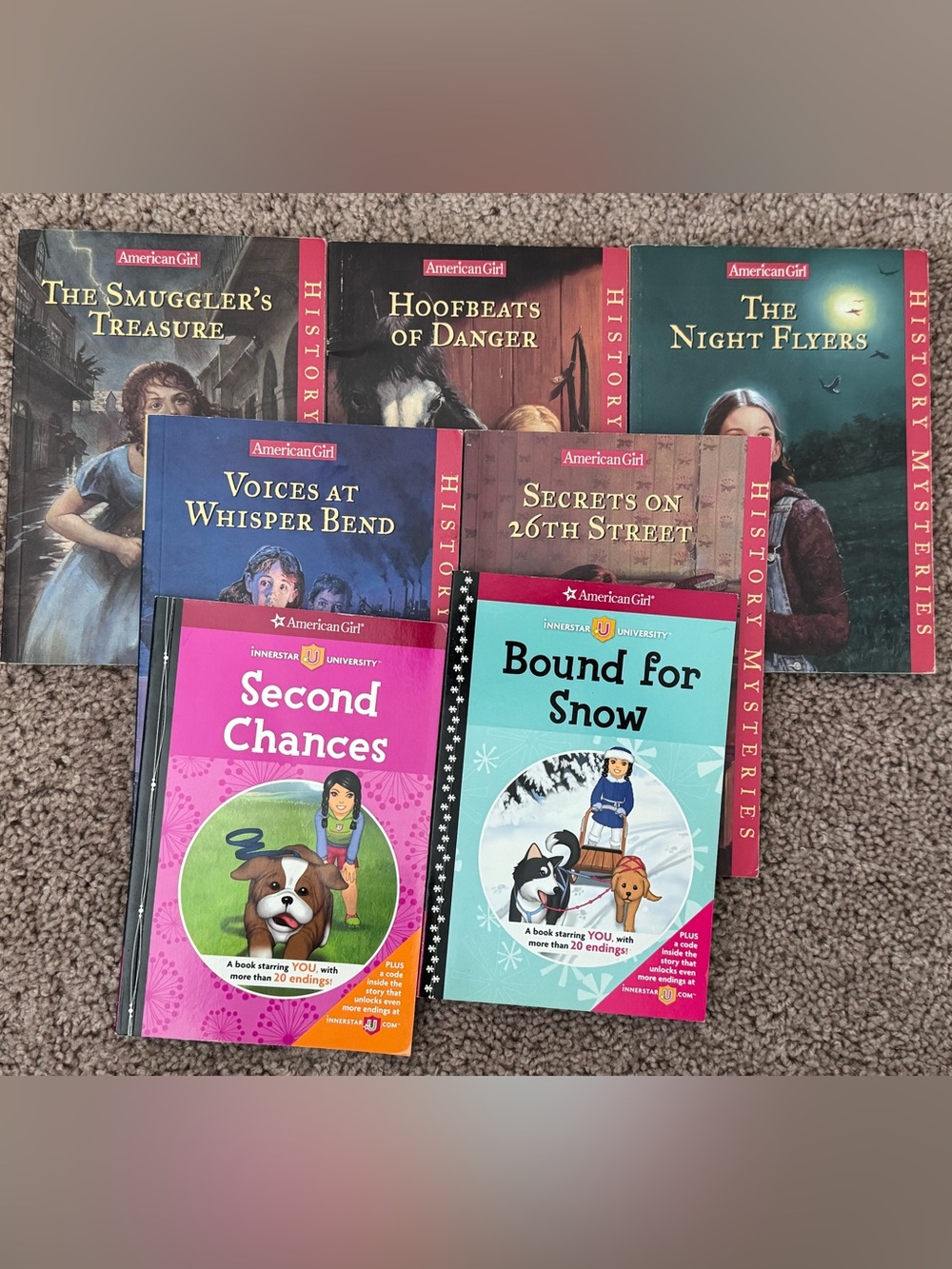 Set of 7 American Girl Books